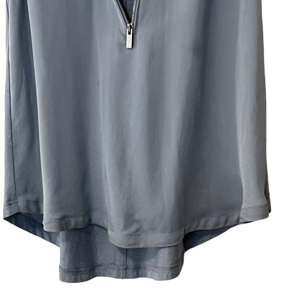 The Kooples Sport Silk Sleeveless Half Zip Front Women’s top Blue - Picture 10 of 15